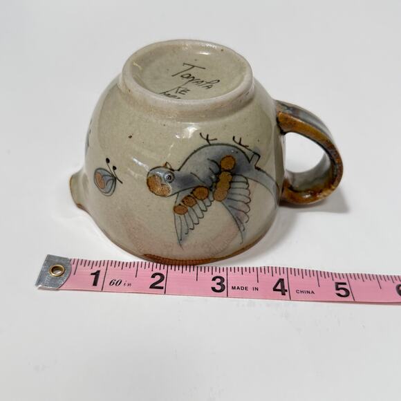 Ken Edwards Tonala Pottery Cream & Sugar Set – Handpainted Vintage Mexico KE - Picture 3 of 11